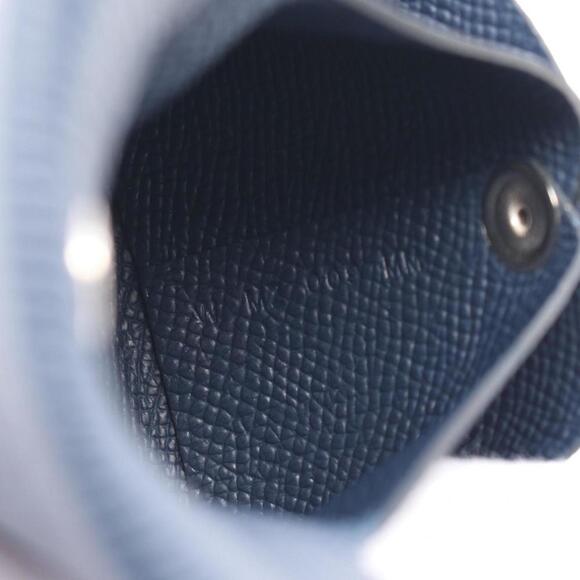 HERMES Blue Leather Wallet - Picture 6 of 6